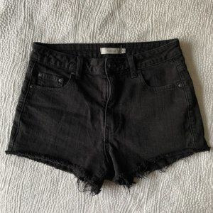 Talula Raw Hem Denim Shorts